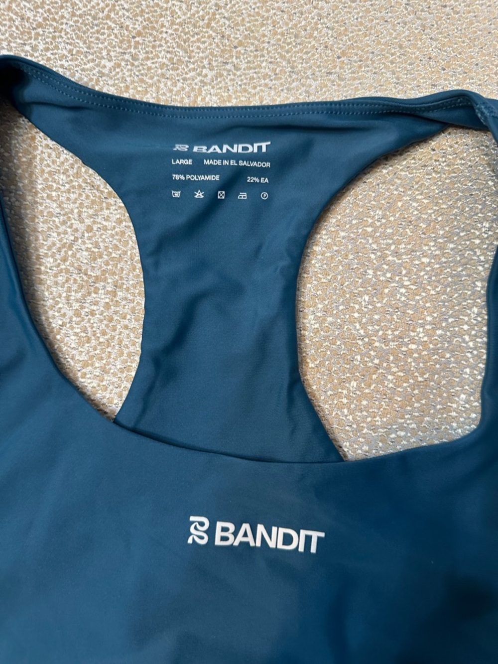 Bandit Women’s Racerback Sports Bra - Deep Teal - Picture 2 of 3